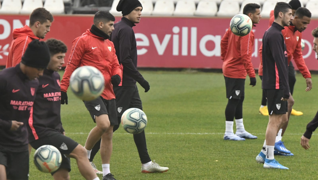 Entrenamiento del Sevilla FC del 23 de enero